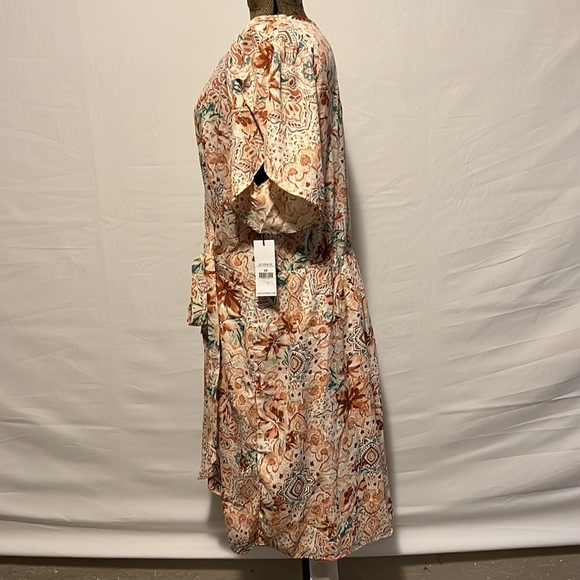NWT DEX FLORAL WRAP DRESS 2X - Picture 7 of 16